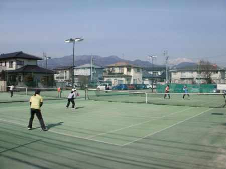 テニスガーデン・ながの練習風景